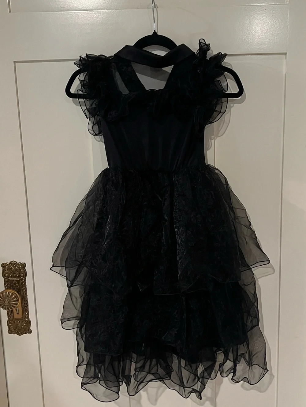 Wednesday Addams Rave N Dance Dress Halloween Costume Goth Size Girls Medium